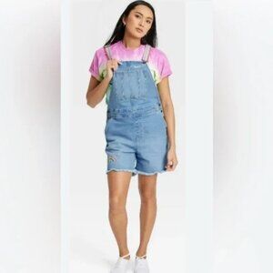 Target Pride Denim Queen Shortalls Rainbow - S